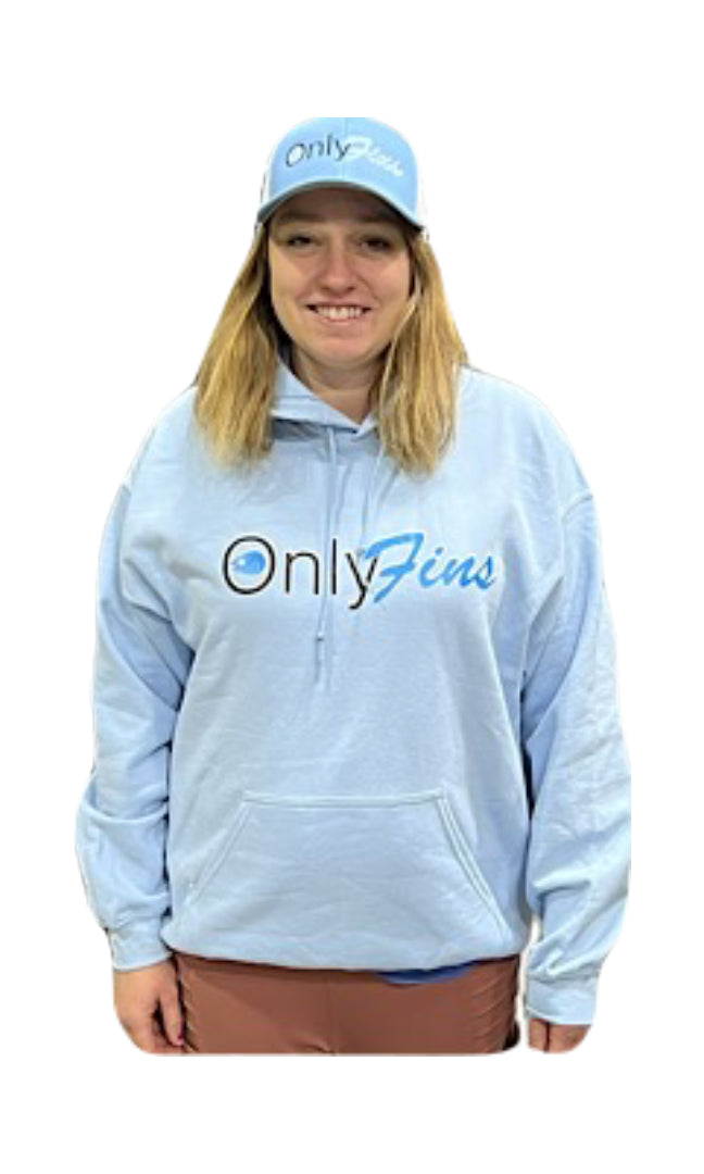 Only Fins Lt Blue Hoodie